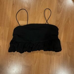 Urban Outfitters Cropped Cami Ruffle Top
